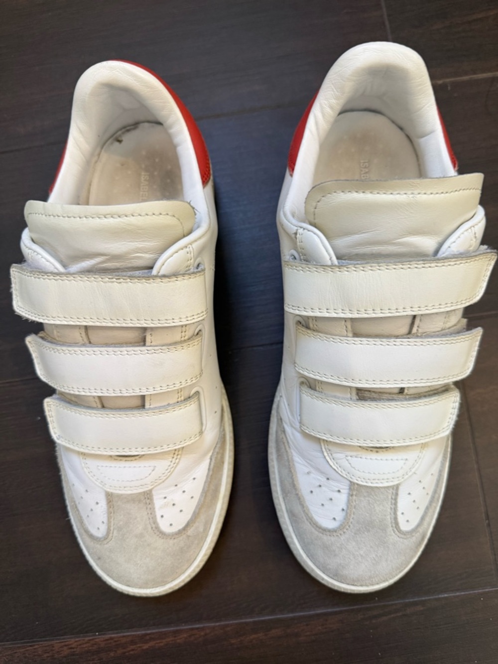 ISABEL MARANT BETH LEATHER SNEAKERS WITH ORIGINAL BOX - Picture 2 of 10